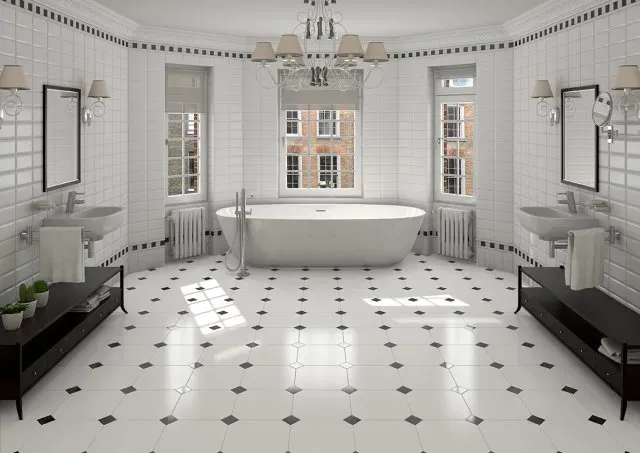 carrelage-salle-bains-octogonal-style-graphique