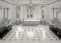 carrelage-salle-bains-octogonal-style-graphique
